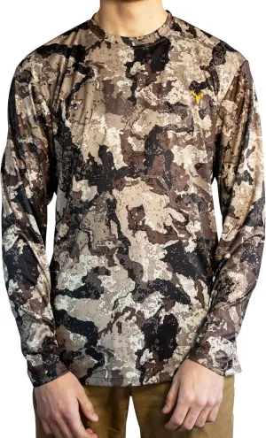HOT SHOT Mens Camo Hunting Long Sleeve Shirt  Quick Dry Performance Shirt
