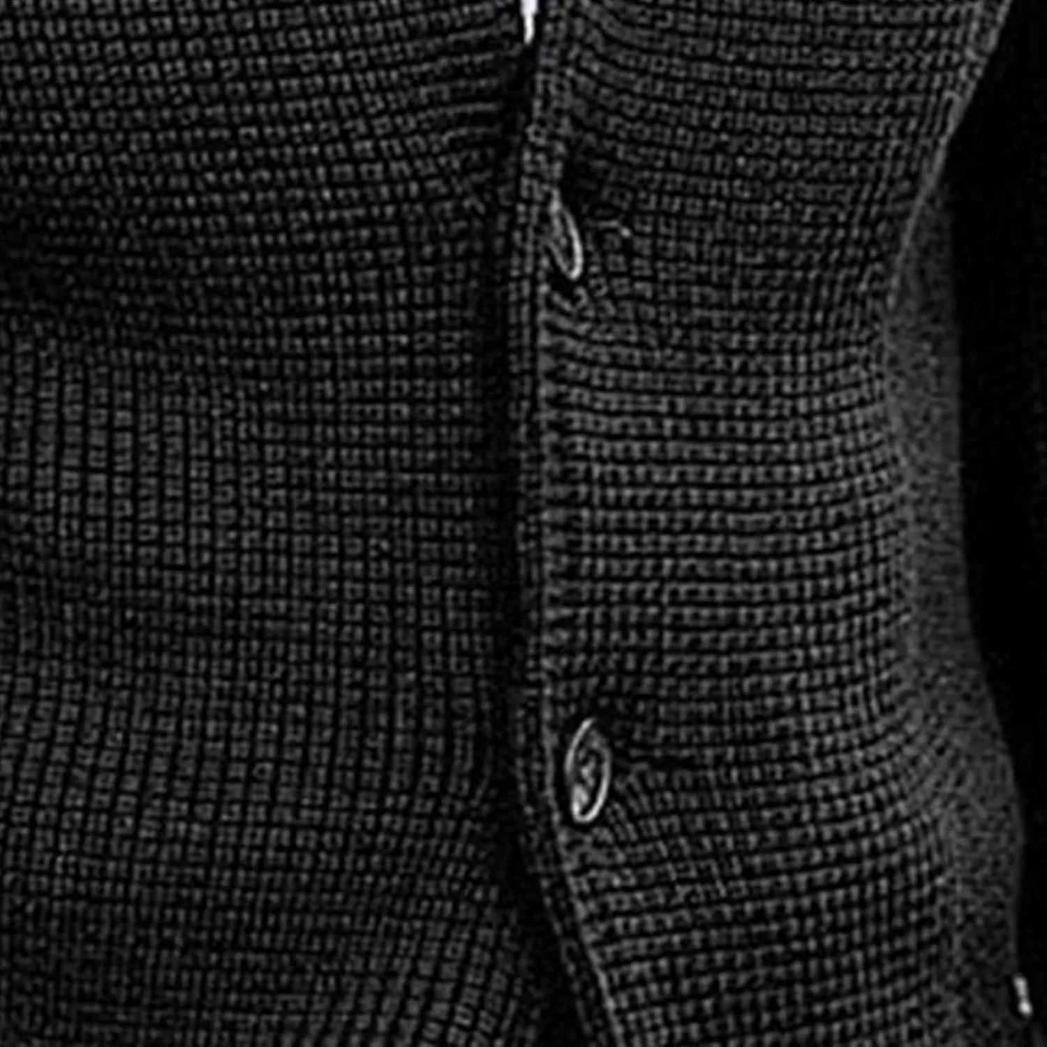 JEsilunmaMY Mens Solid Color Waffle Knit Cardigan Casual Button Up Pocket Blazer Jacket Fall Winter Slim Fit Sweater Coat