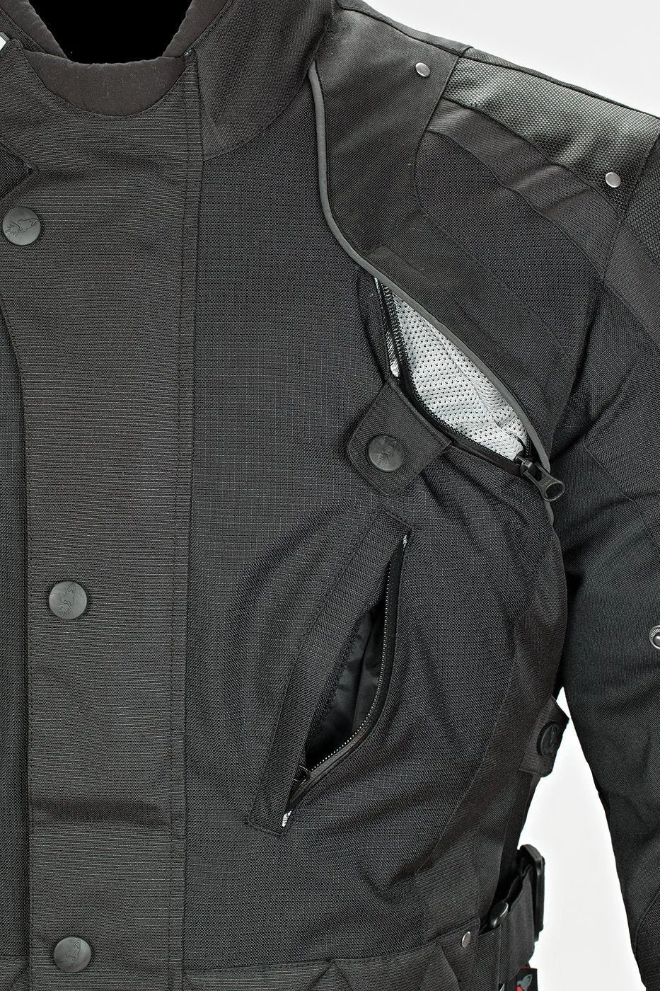 Joe Rocket 'Ballistic Revolution' Mens Black Textile Motorcycle Jacket