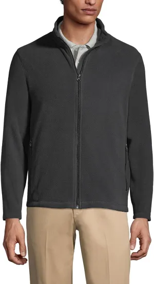 Lands' End Men's Full-Zip Mid-Weight Fleece Jacket