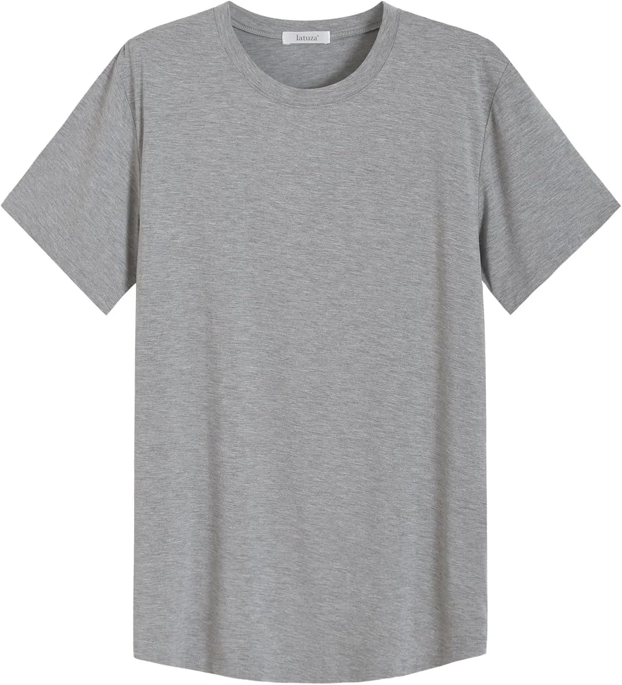 Latuza Men's Bamboo Viscose Cooling T-Shirt Crew Neck Tee Shirt 2 Pack