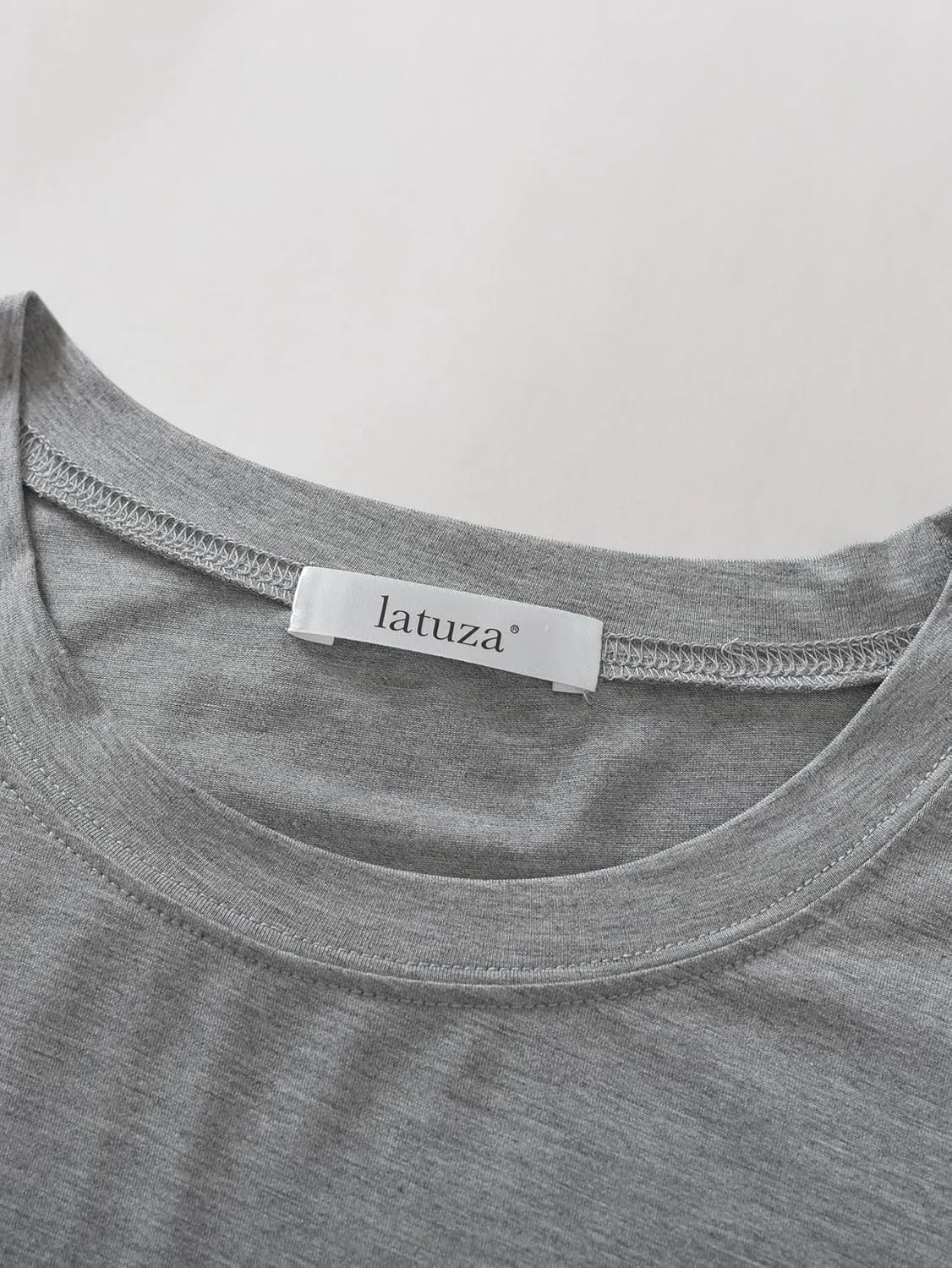 Latuza Men's Bamboo Viscose Cooling T-Shirt Crew Neck Tee Shirt 2 Pack