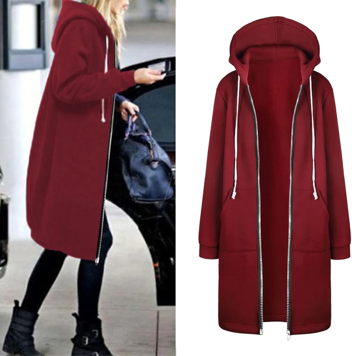 LCMTWX Plus Size Winter Coats for Women Collar Printed Pocket Jacket Trench Coats for Women Fall Coats for Women Trendy