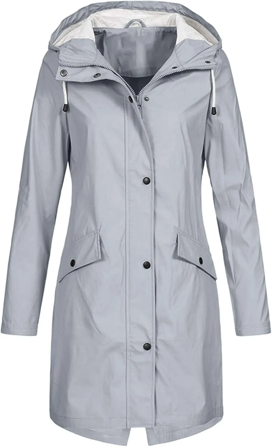 LCMTWX Raincoat Hoodie for Women Casual Women Thicker Winter Slim Women's Coat Rain Jackets for Women Waterproof Rain