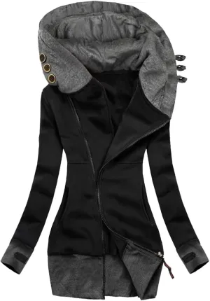 LCMTWX Women Oversized Fleece Lined Raincoat Casual Winter Slim Women's Coat Outdoor Warm Rain Jacket Rain Jacket Womens