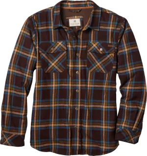 Legendary Whitetails Archer Flannel Thermal Lined Shirt Jacket for Men, Quilted Insulated Plaid Work Outerwear Coat
