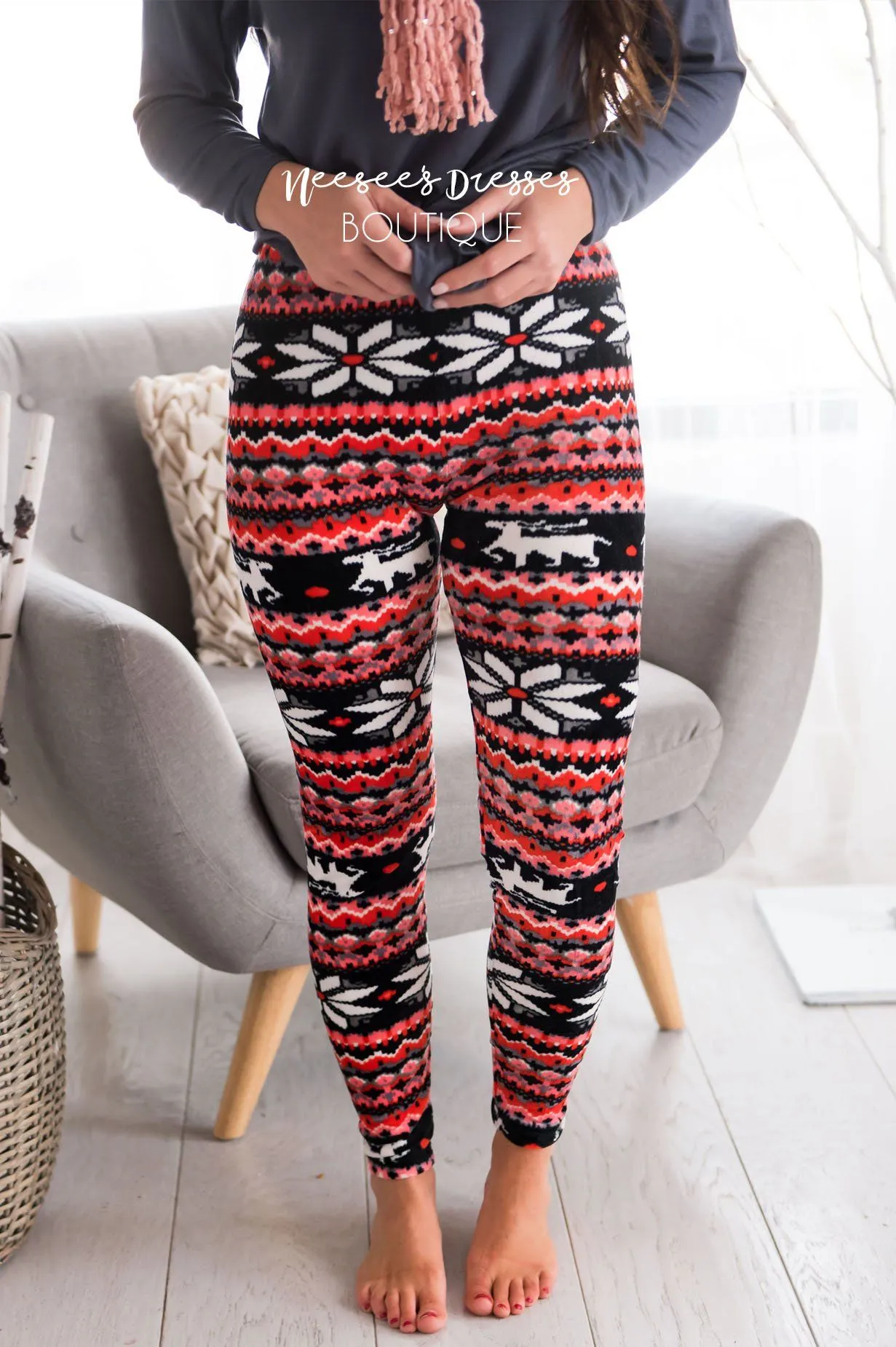 Let It Snow Christmas Leggings