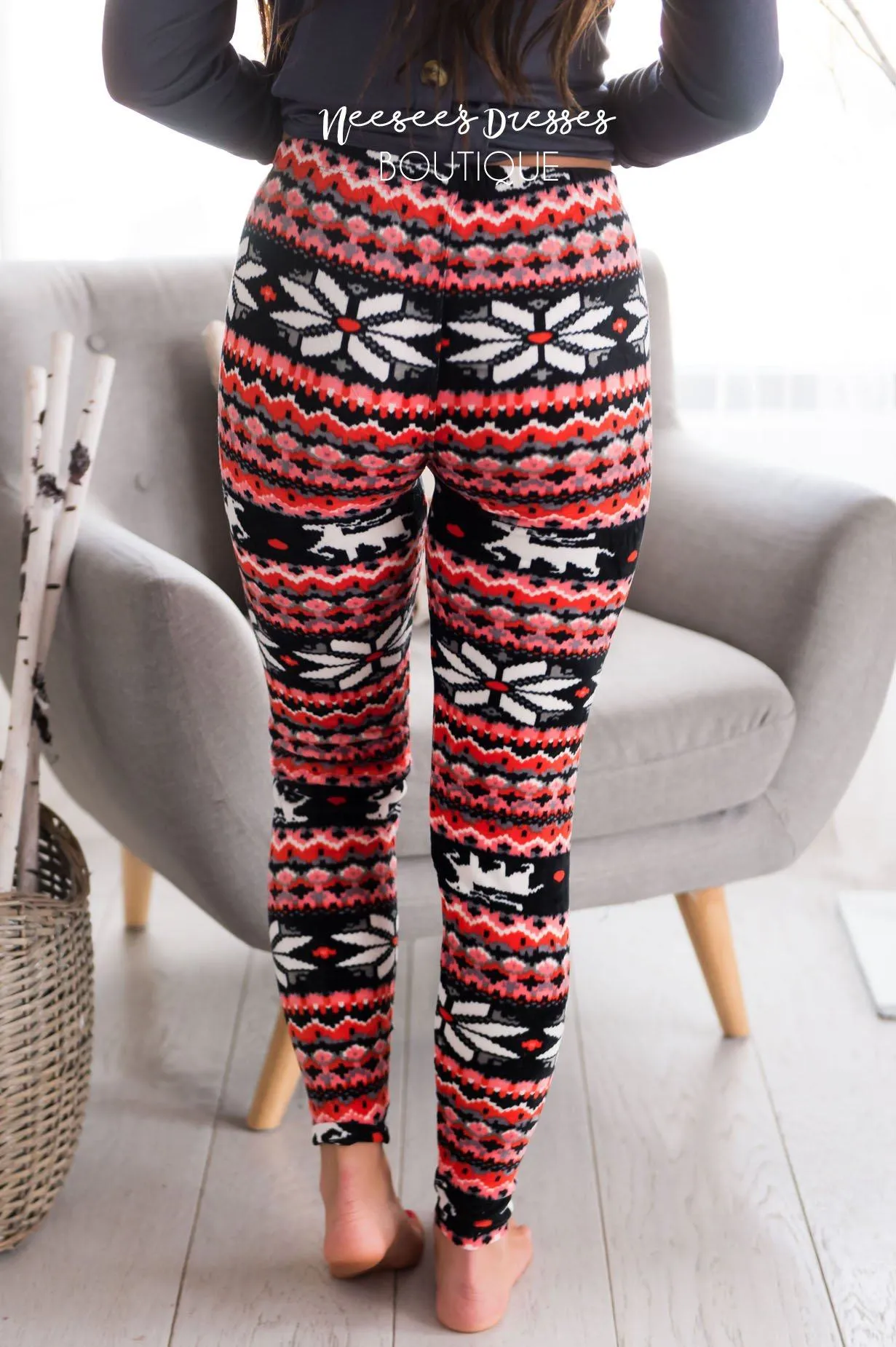 Let It Snow Christmas Leggings