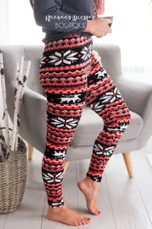 Let It Snow Christmas Leggings