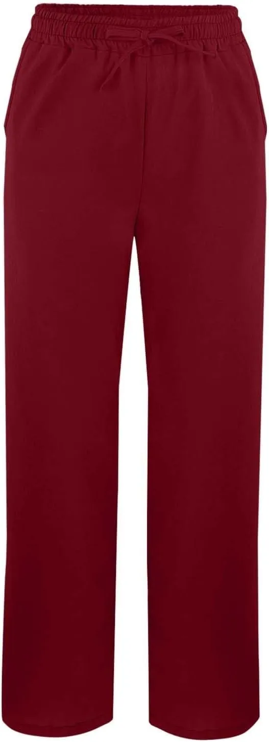 Linen Capris Pants for Women 2025 Summer High Waist Elastic Straight Leg Trousers Casual Beach Loose Fit Lounge Wear