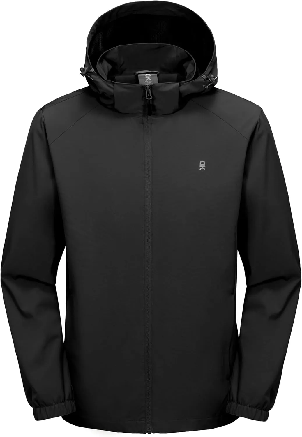 Little Donkey Andy Men's Lightweight Windbreaker Jacket Removable Hooded Windproof Coat for Running Hiking Golf