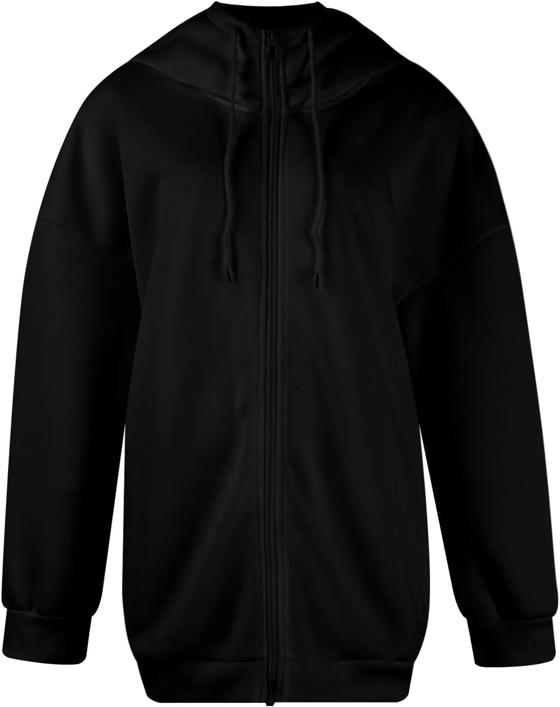 Long Sweatshirts for Women to Wear with Leggings Zip Up Hoodie Lightweight Oversized Jackets 2024 Coat with Pockets
