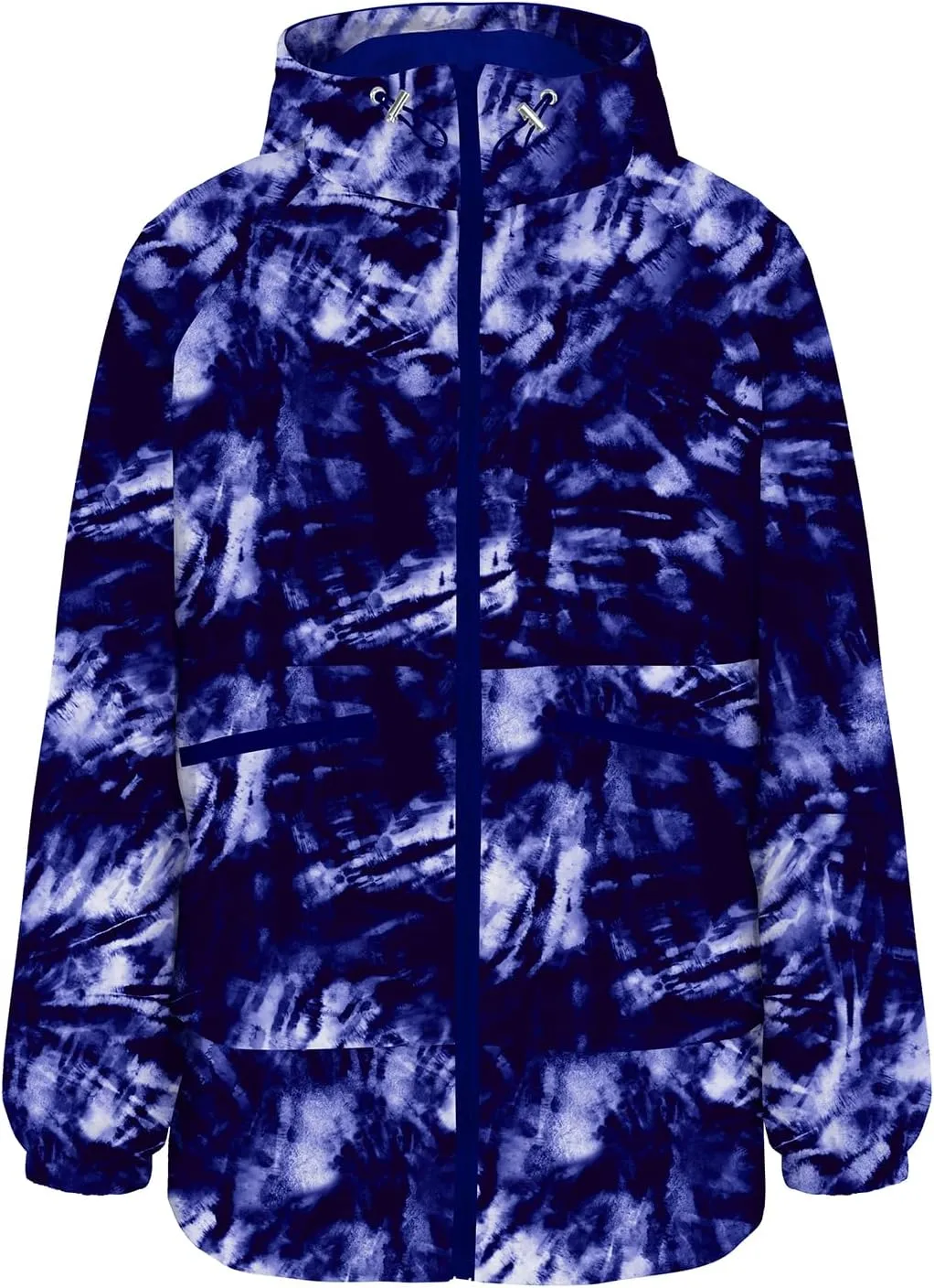 MAKARTHY Rain Jacket Women Waterproof Lightweight Jacket With Hood Packable Raincoat with Pockets S-XXXL