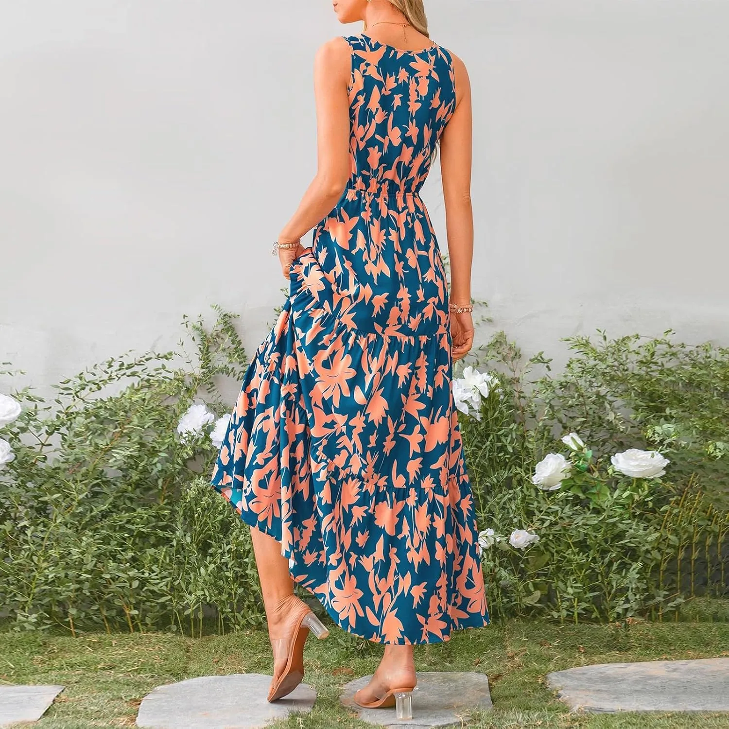 Maxi Dresses for Women 2025 Casual Spring Summer Maxi Dress Sleeveless Sundresses Dresses for Women