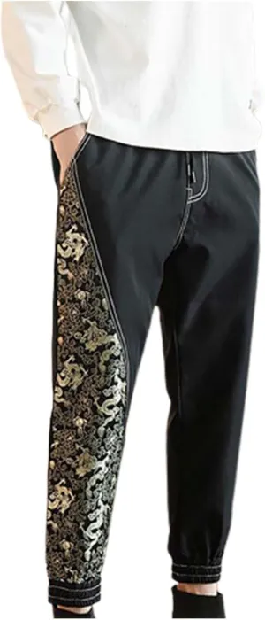Mens 2023 Fashion Print Pants Aladdin Hippie Harem Pants Casual Beach Yoga Hippie Thai Pants Casual Beach Yoga Trouser