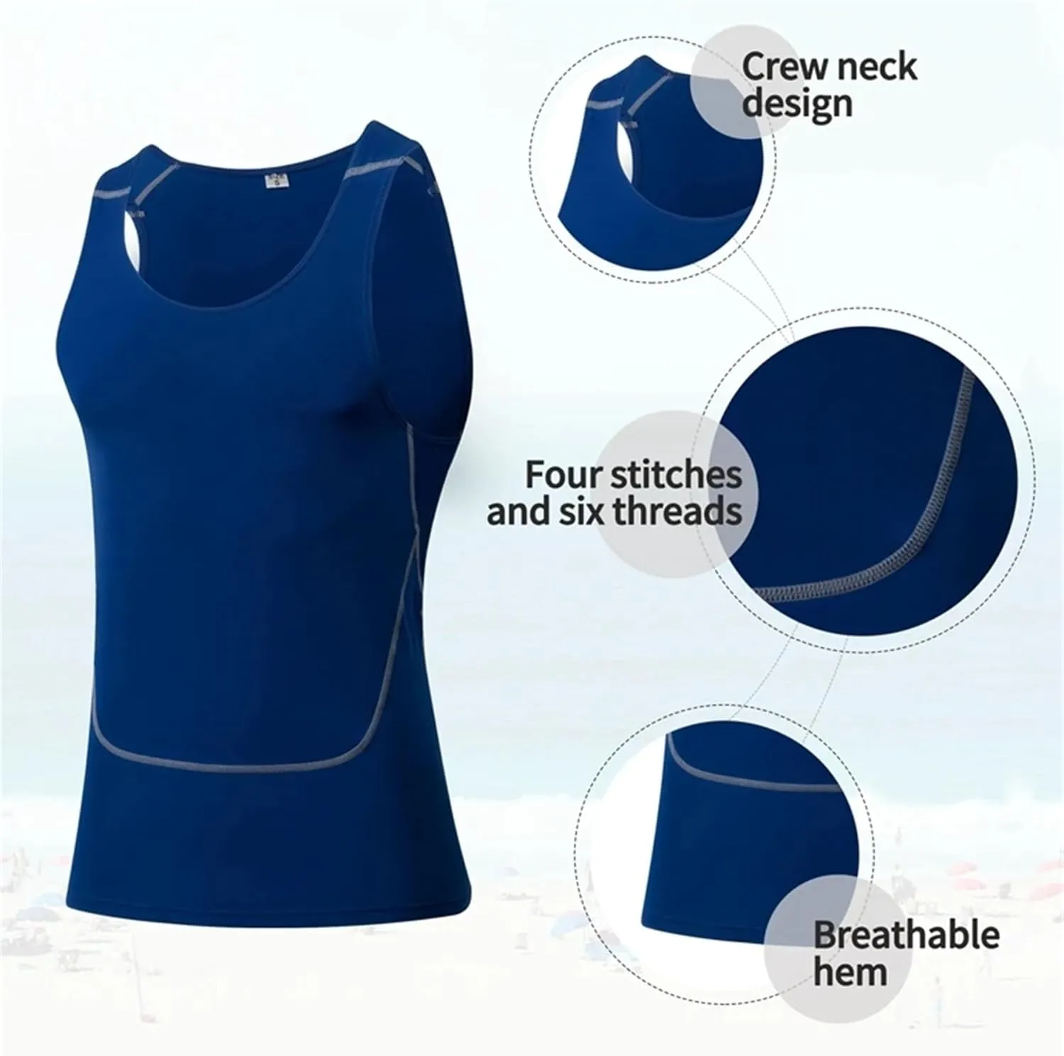 Men's Bodybuilding T - Shirt Slim Quick Dry Compression Shirt Short Sleeve Running Baselayer Top