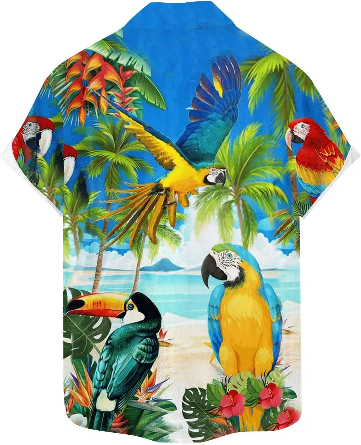 Mens Button Down Short Sleeve Shirt Shirt Collar Abstract Printed Shirts Casual Beach Tops