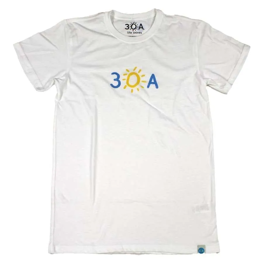 Men's Hand Drawn 30A Recycled Short Sleeve Tee