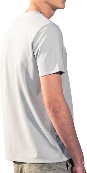 Men's Ice Silk T-Shirt,Quick Drying Breathable Top, Ice Silk Smooth Sports Shirt