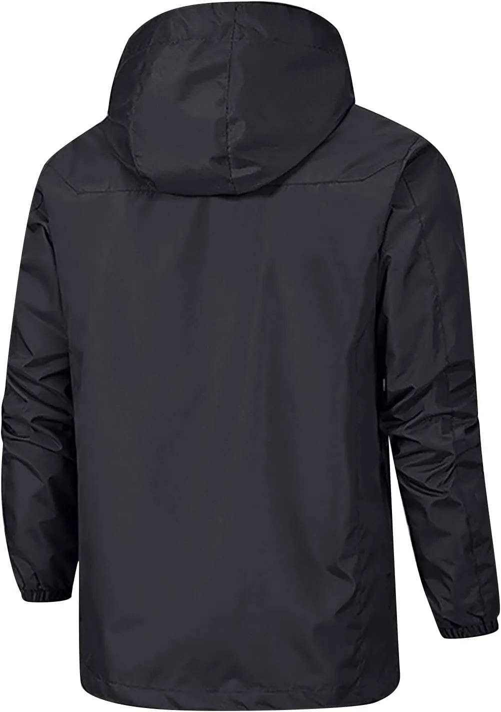 Men's Rain Jackets Waterproof With Hood Windbreaker Jacket Outdoor Lightweight Shell Coat For Jacket, XL-5XL