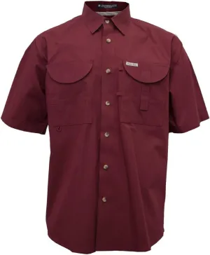 Men's Short Sleeve Fishing Button Down Shirt, Breathable Outdoors Casual Lightweight Shirt
