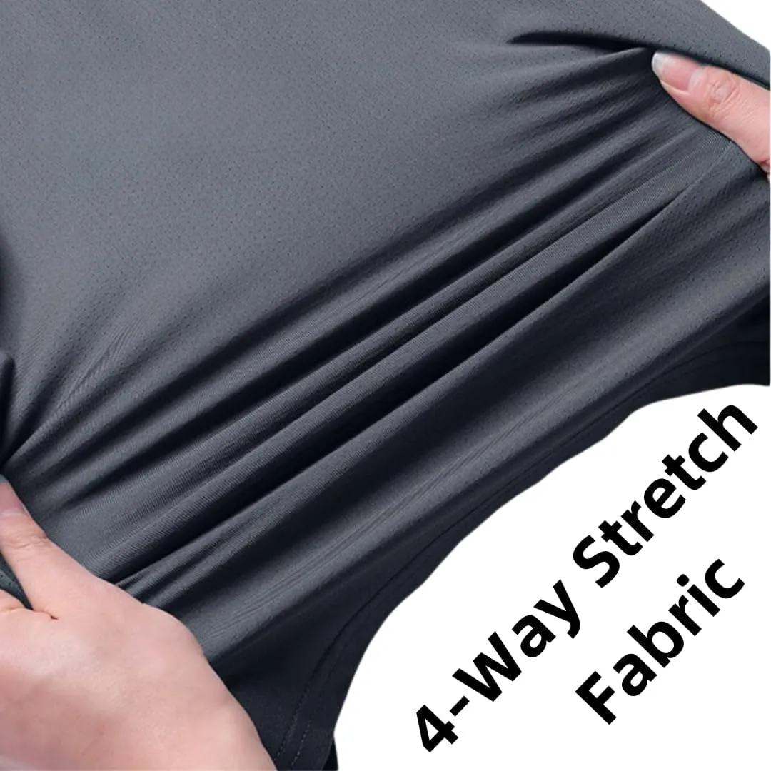 Men's Short Sleeve Quick-Dry Sports T-Shirt for Summer Casual, Stylish Suitable for Workouts,Running,Fishing