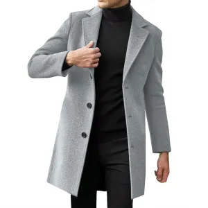 Mens T Shirts Winter Coat Lapel Collar Long Sleeve Padded Leather Jacket Vintage Thicken Coat Sheepskin Jacket Long