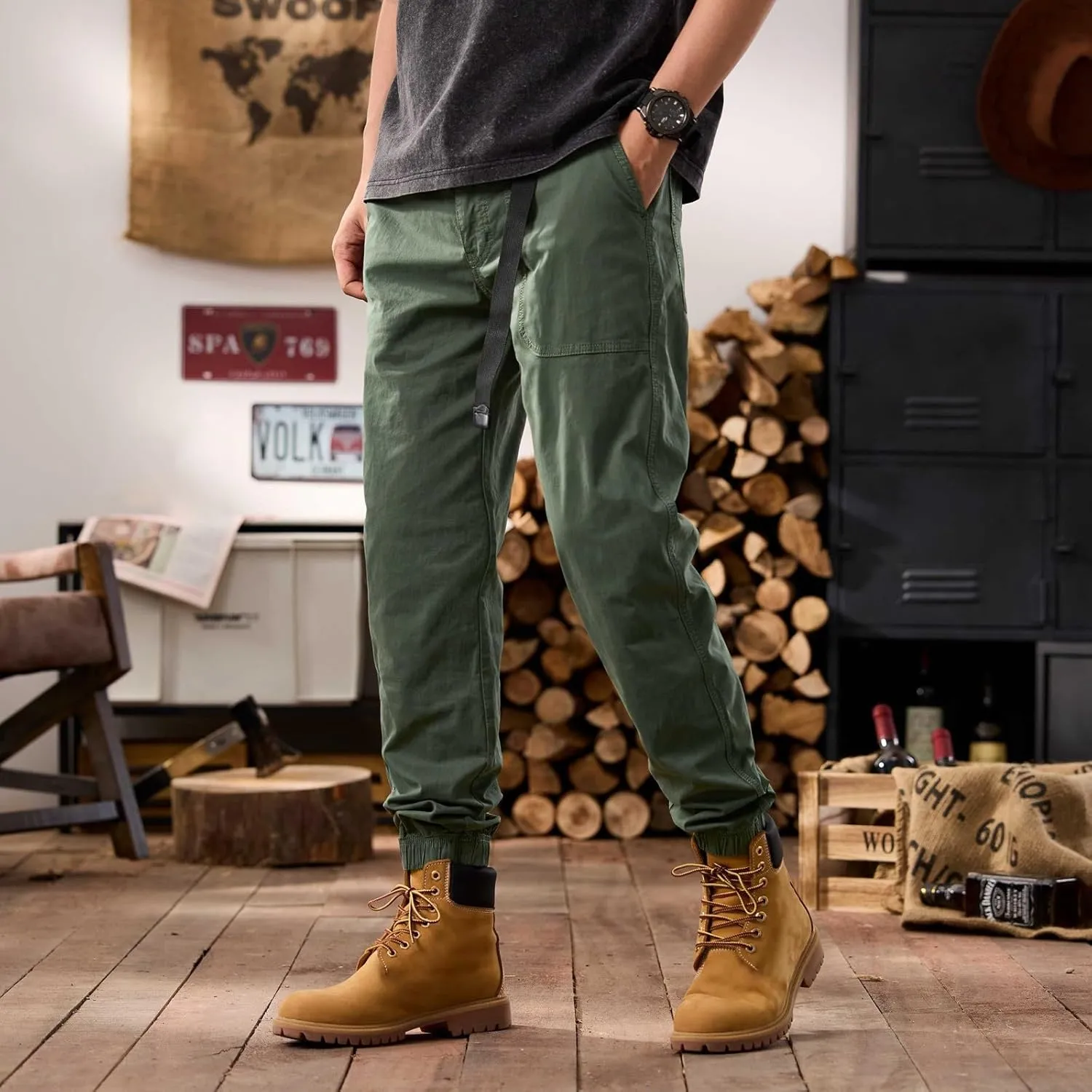Men's Tactical Pants Ripstop Cargo Pants Lightweight Work Hiking Outdoor Trousers Pockets Fishing Military Pants