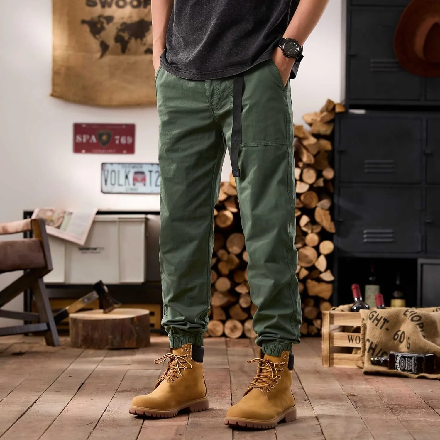 Men's Tactical Pants Ripstop Cargo Pants Lightweight Work Hiking Outdoor Trousers Pockets Fishing Military Pants