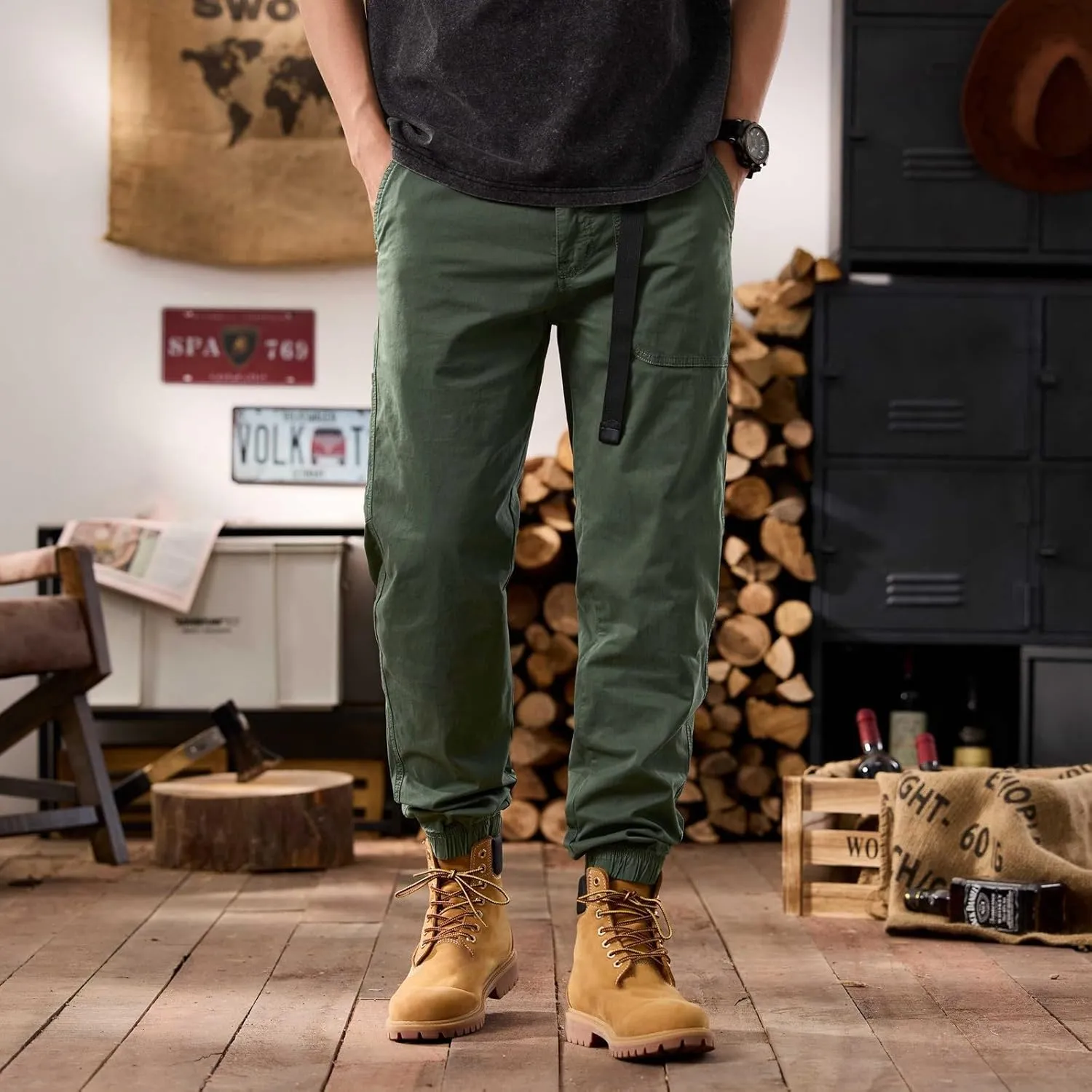 Men's Tactical Pants Ripstop Cargo Pants Lightweight Work Hiking Outdoor Trousers Pockets Fishing Military Pants