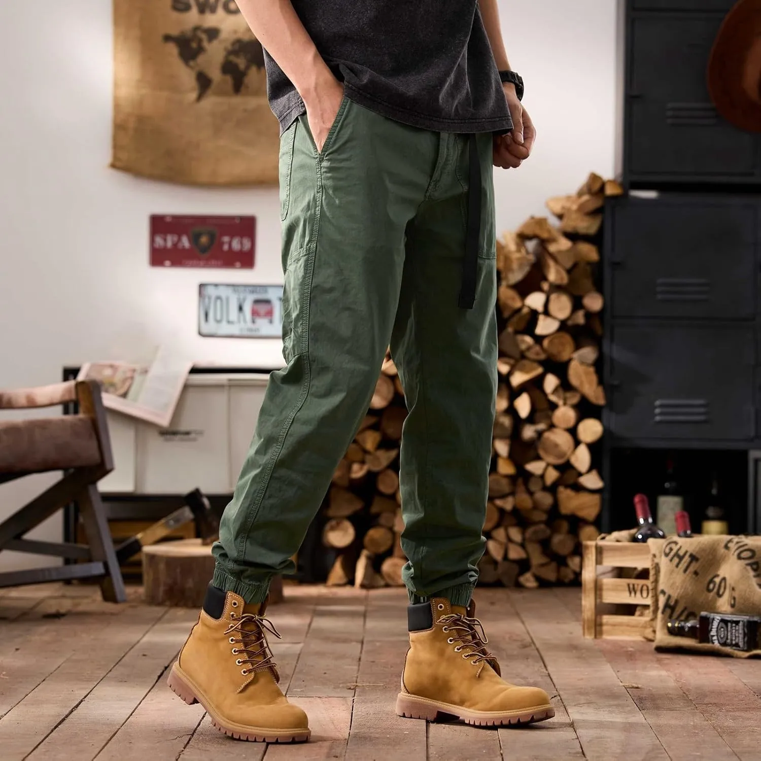 Men's Tactical Pants Ripstop Cargo Pants Lightweight Work Hiking Outdoor Trousers Pockets Fishing Military Pants
