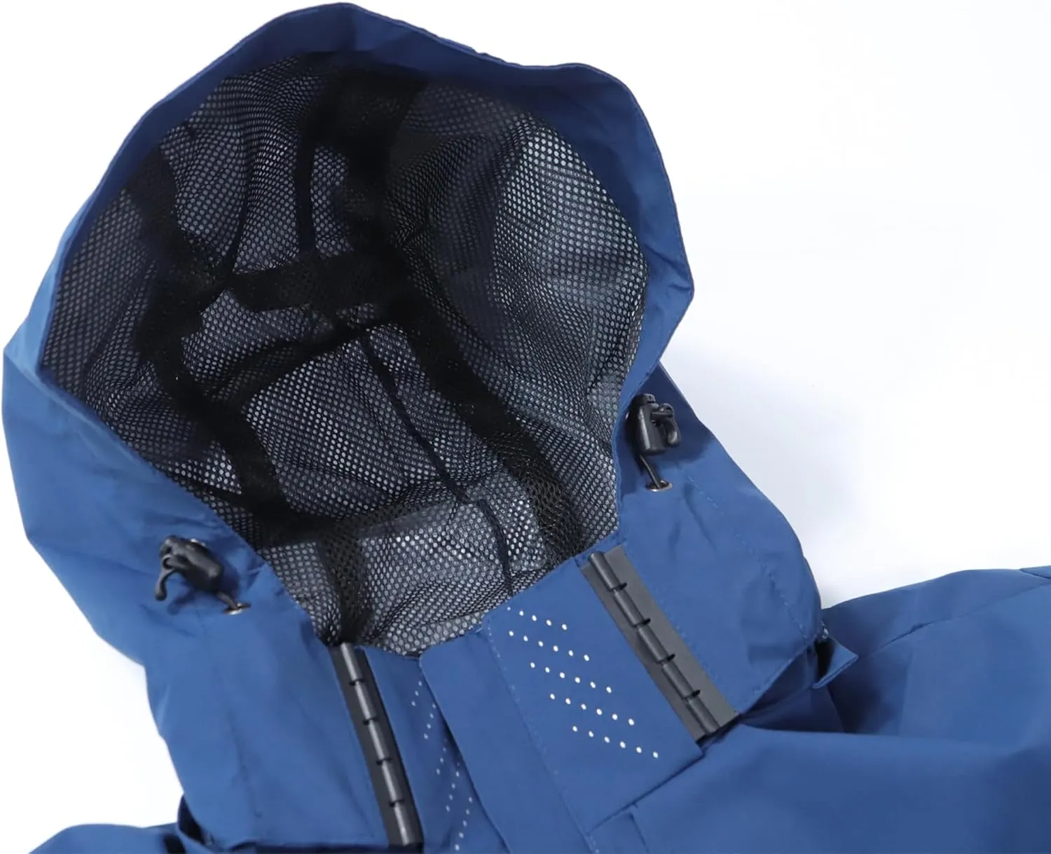 Men's Waterproof Windbreaker with Removable Hood Lightweight Rain Coats for Casual Hiking Cycling