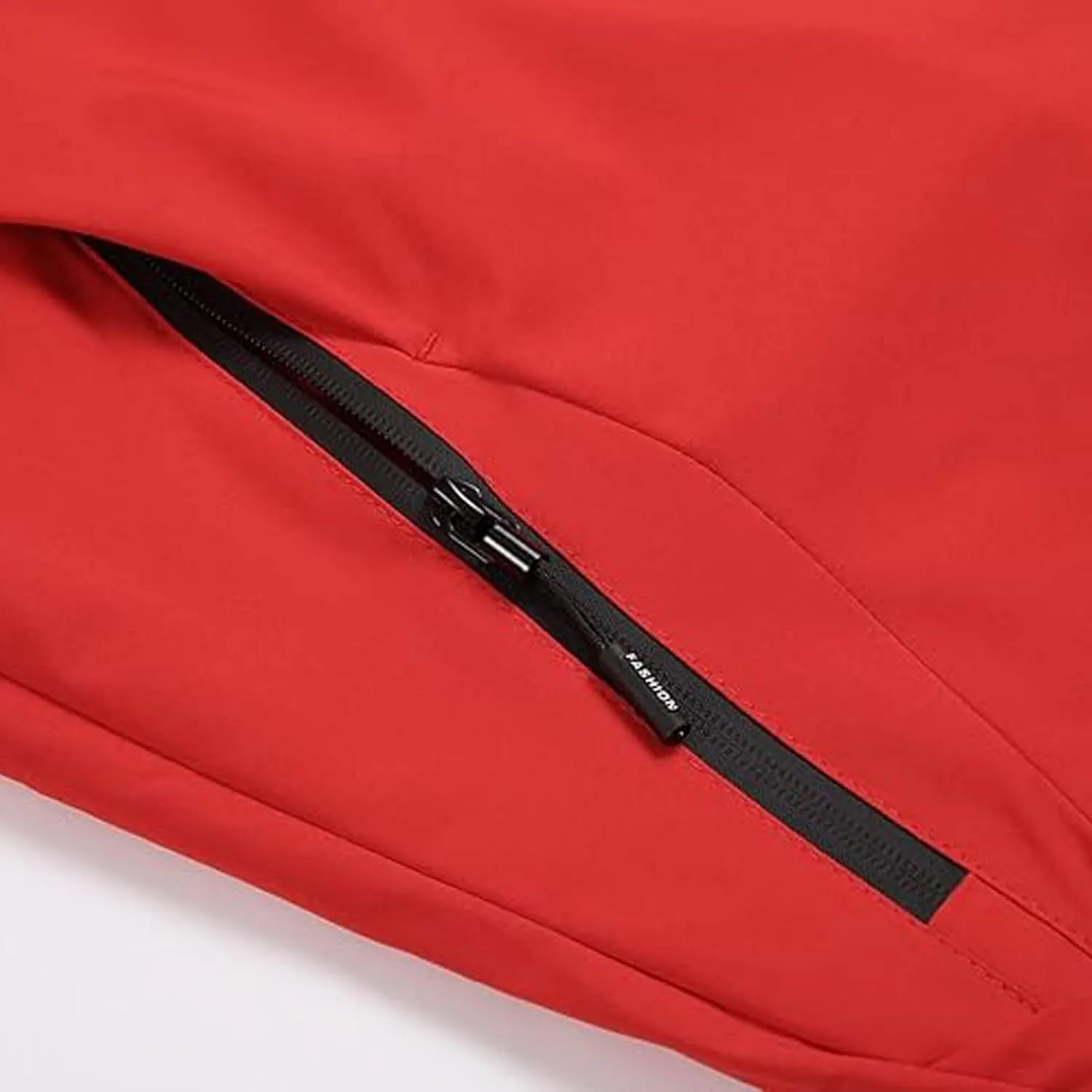 Men's Waterproof Windbreaker with Removable Hood Lightweight Rain Coats for Casual Hiking Cycling