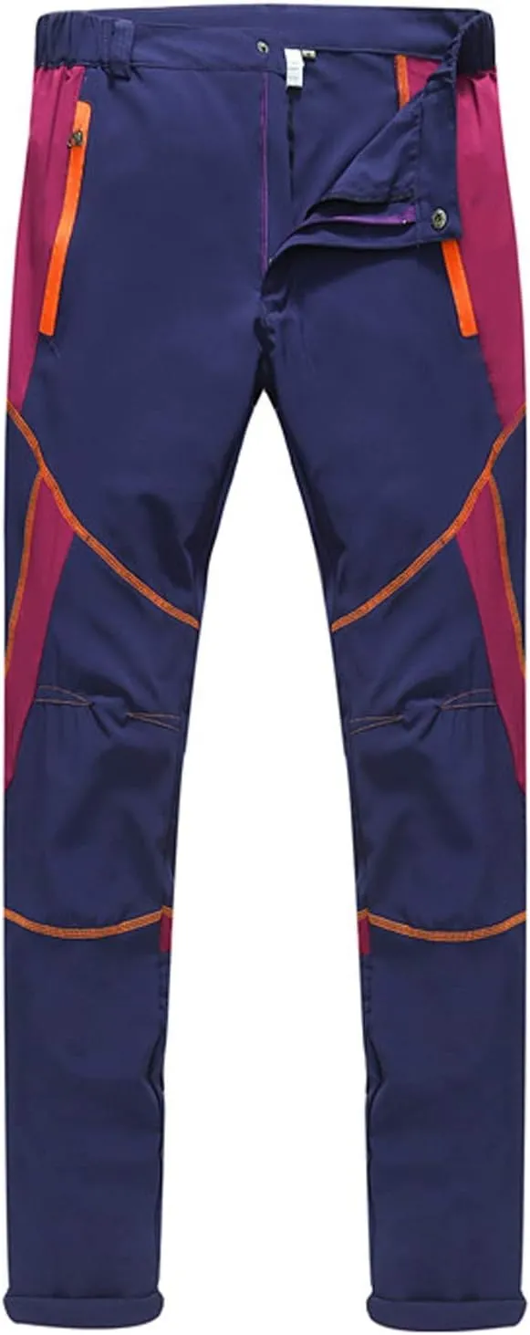 Men's Winter Pants Waterproof Softshell Snowboard Pants Outdoor Hiking Wear Resistant Windproof Trousers with Pockets