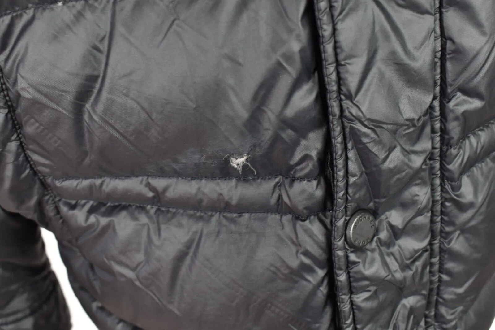 MICHAEL KORS Black Down Padded Jacket size M Mens Puffer Packable Outdoors