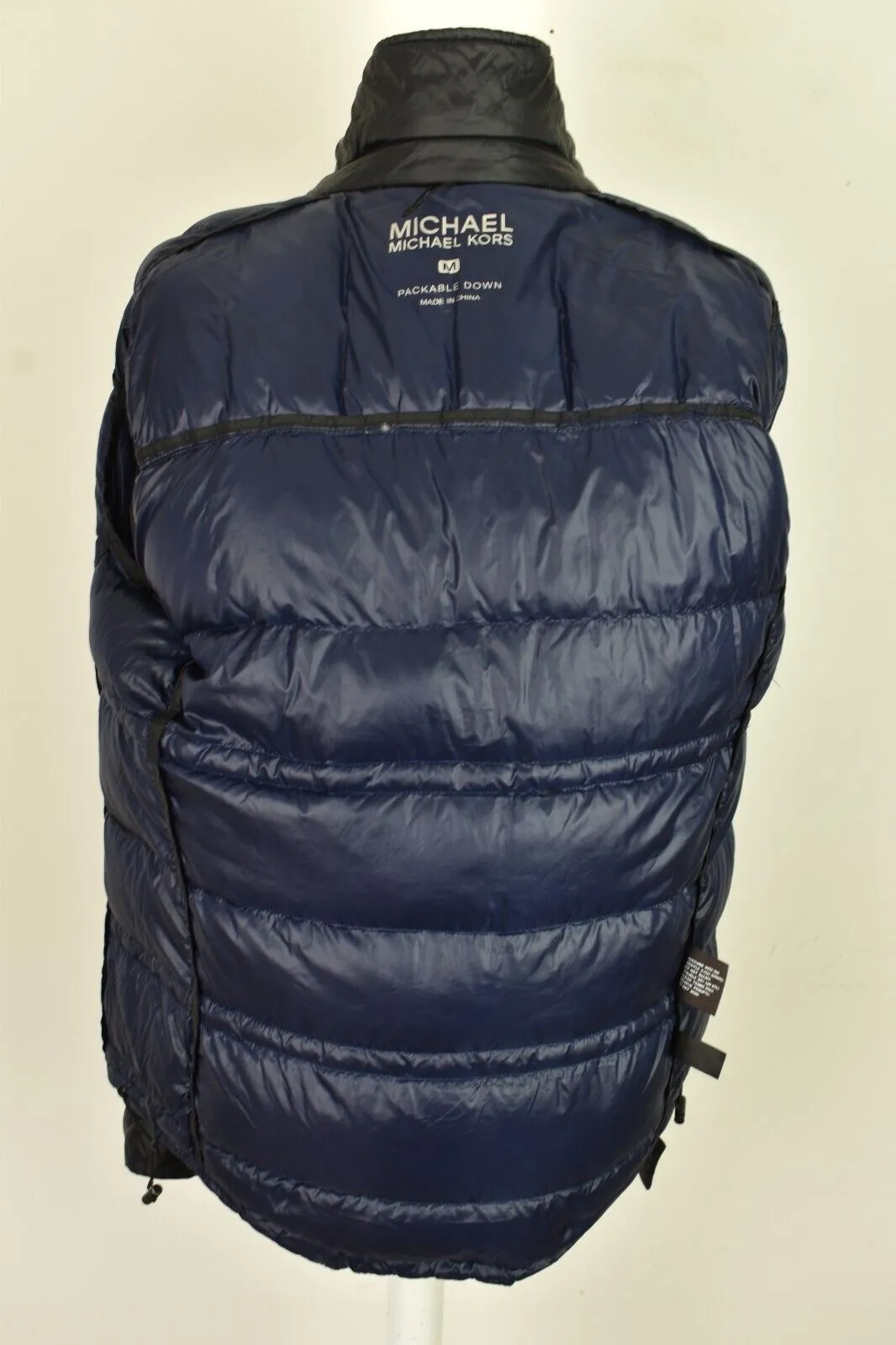MICHAEL KORS Black Down Padded Jacket size M Mens Puffer Packable Outdoors