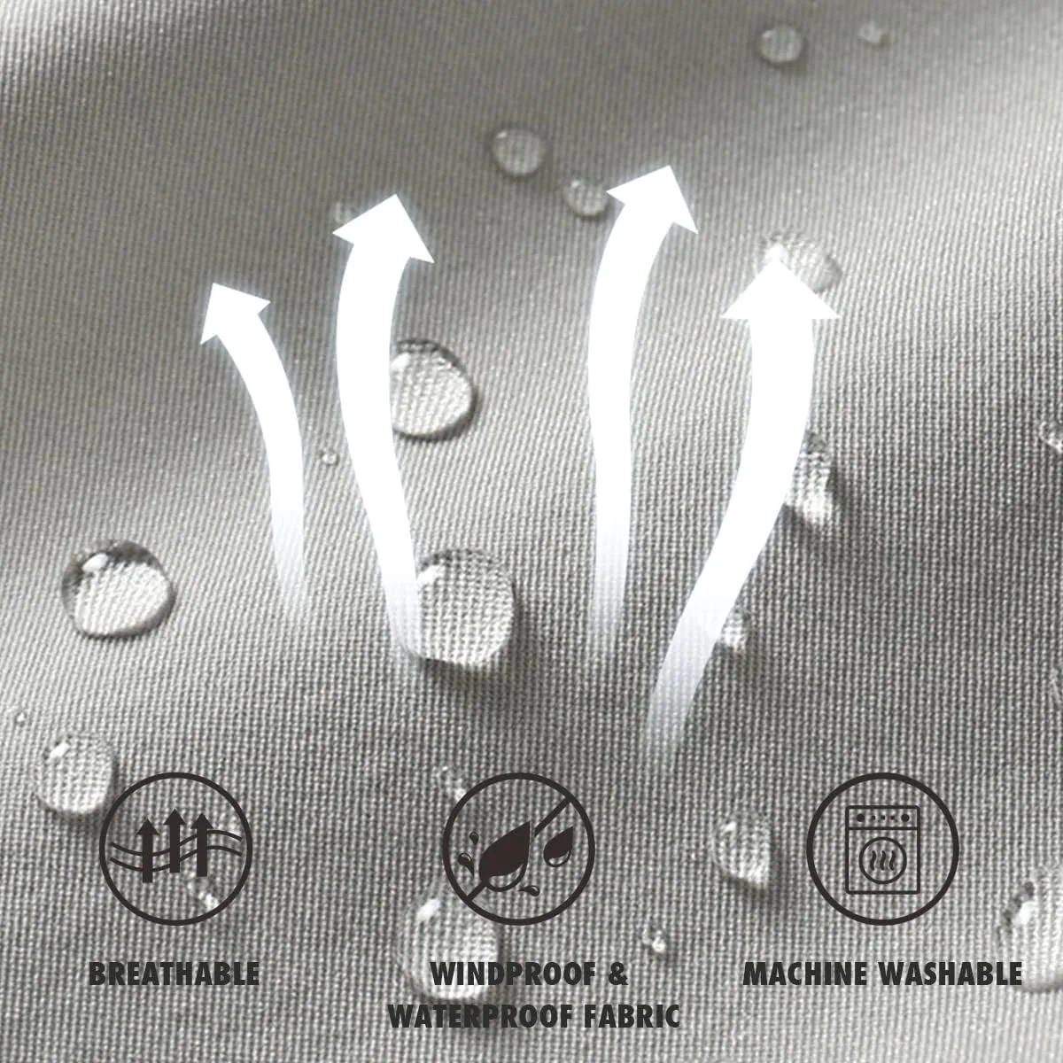 MYJAJAYI Mens Lightweight Windbreaker Waterproof Rain Jacket Hooded Windbreaker Jacket with Zipper Closure