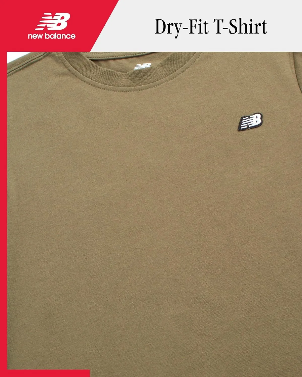 New Balance Boys' T-Shirt - Classic Cotton Active T-Shirt for Boys' - Kids Youth Crewneck Short Sleeve Shirt (8-20)