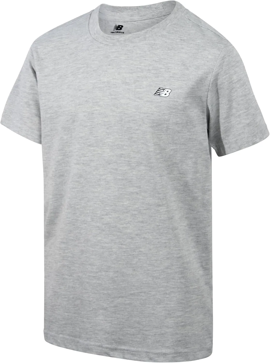 New Balance Boys' T-Shirt - Classic Cotton Active T-Shirt for Boys' - Kids Youth Crewneck Short Sleeve Shirt (8-20)