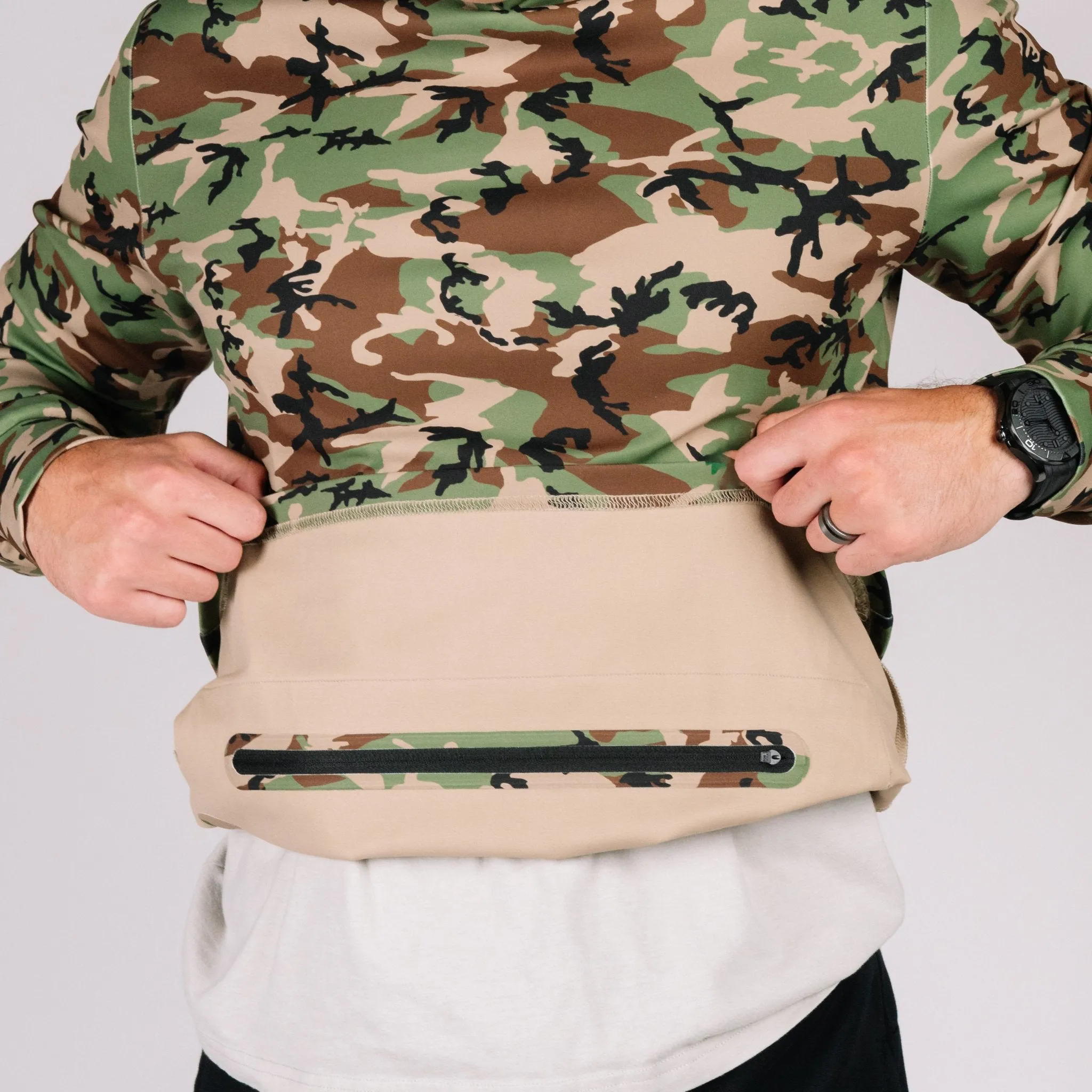 NEW! Durable Hoodie - Woodland Camo