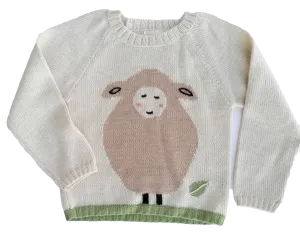 NW348 Little Sheep on the Grass Sweater