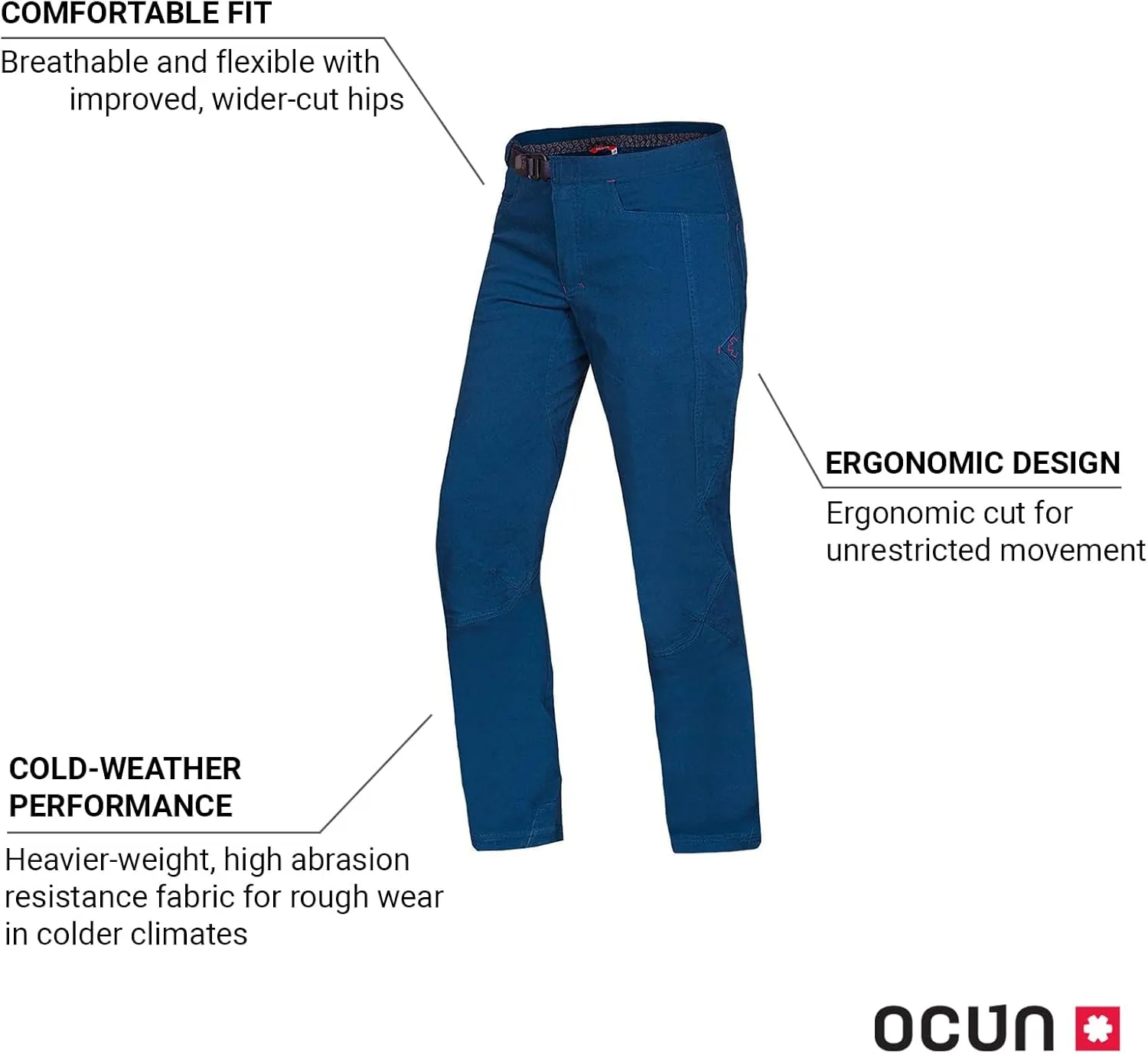 Ocun Men's Honk Pants I Rock Climbing Pants