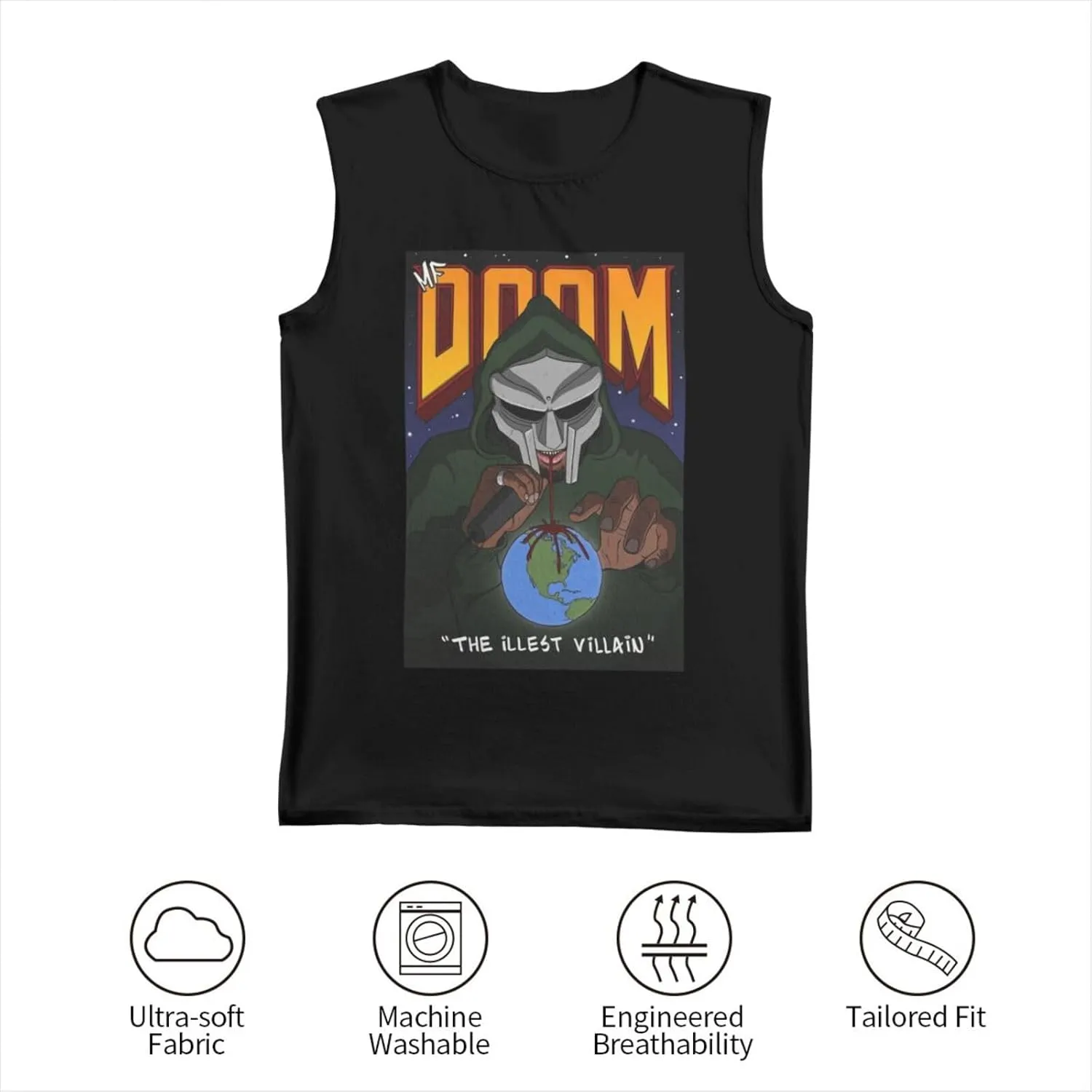 OWRIRWO Men's Tank Top T-Shirt Tops Quick Dry Vest Sleeveless T-Shirt for Mens