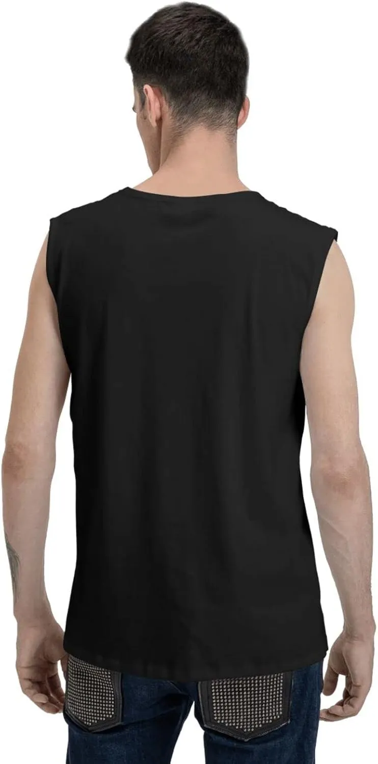 OWRIRWO Men's Tank Top T-Shirt Tops Quick Dry Vest Sleeveless T-Shirt for Mens