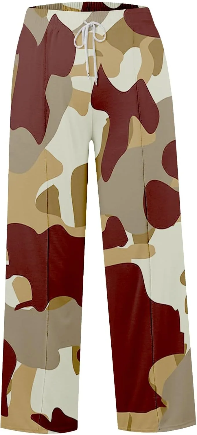 Pants for Women, Linen Pants Wide Leg Summer High Waisted Straight Summmer