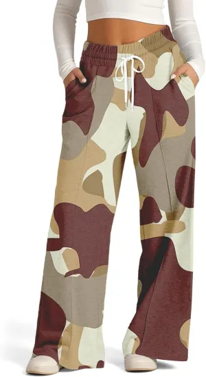 Pants for Women, Linen Pants Wide Leg Summer High Waisted Straight Summmer