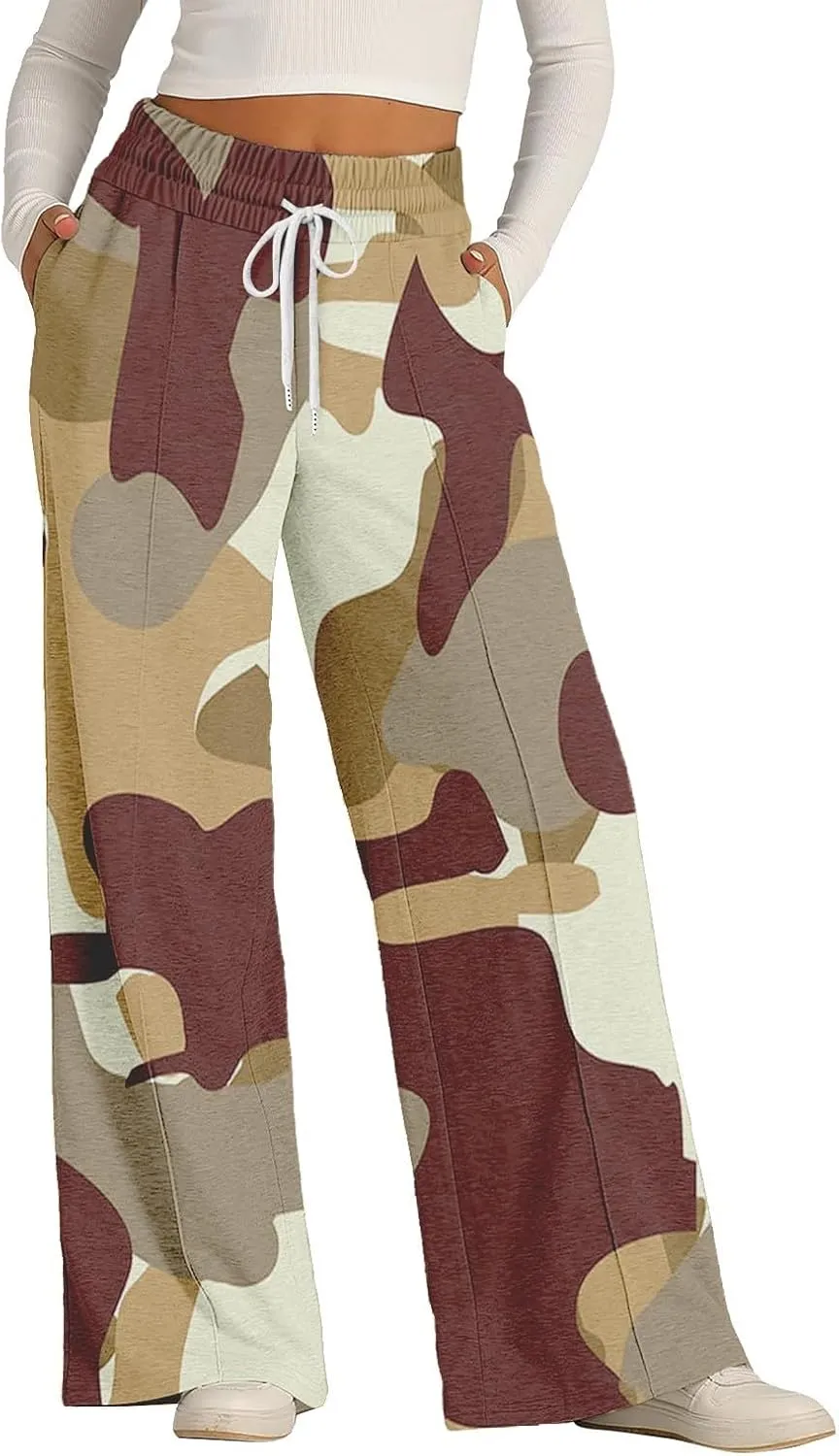 Pants for Women, Linen Pants Wide Leg Summer High Waisted Straight Summmer