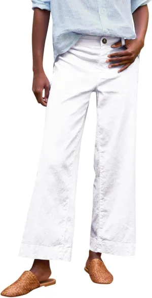 Pants for Women, Linen Straight Leg Peasant Pants WomenS Casual Elastic Waist