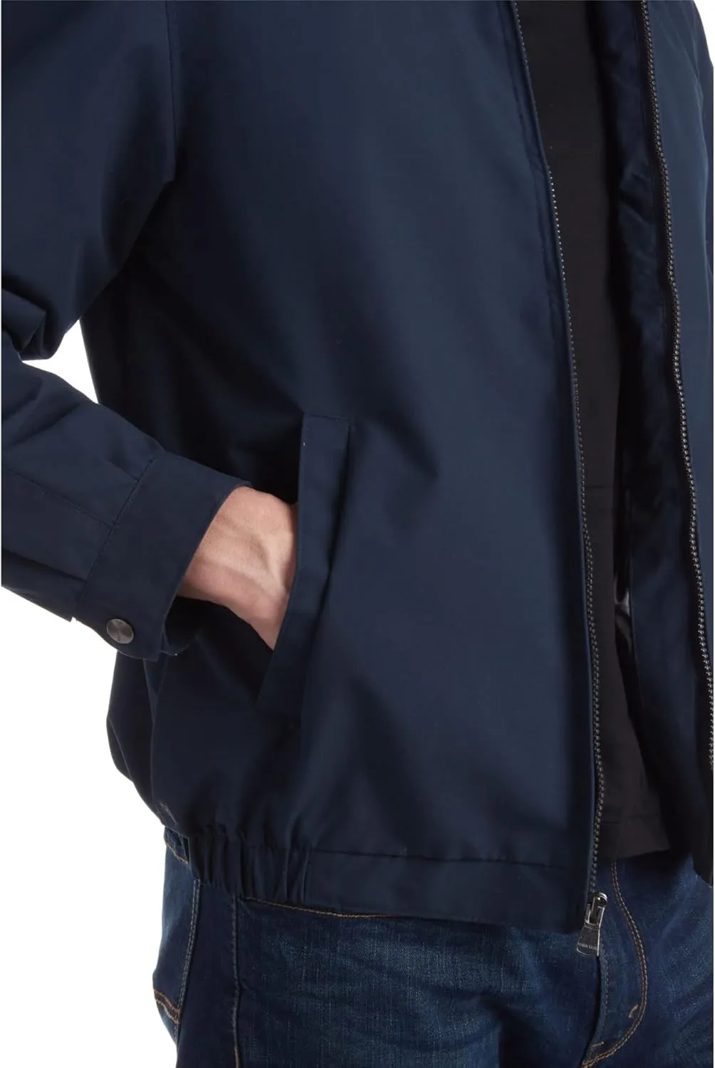 Perry Ellis Mens Golf Jacket - Lightweight Microfiber Water Resistant Windbreaker Jacket for Men with Cinched Waist (S-XL)