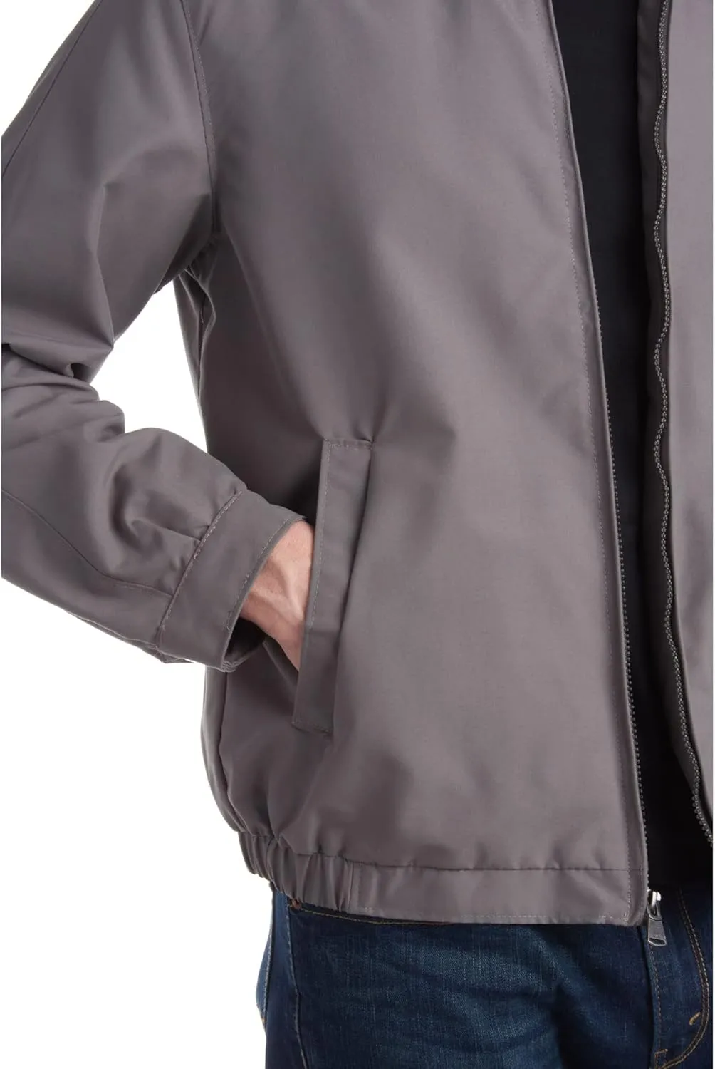Perry Ellis Mens Golf Jacket - Lightweight Microfiber Water Resistant Windbreaker Jacket for Men with Cinched Waist (S-XL)